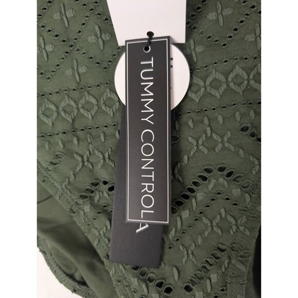 La Blanca Swim Womens 4 Olive Saltwater Sands High-Waist Bottoms NWT - Picture 6 of 9